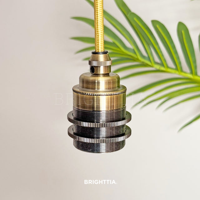 Premium Shade-Ready Socket - Antique Brass
