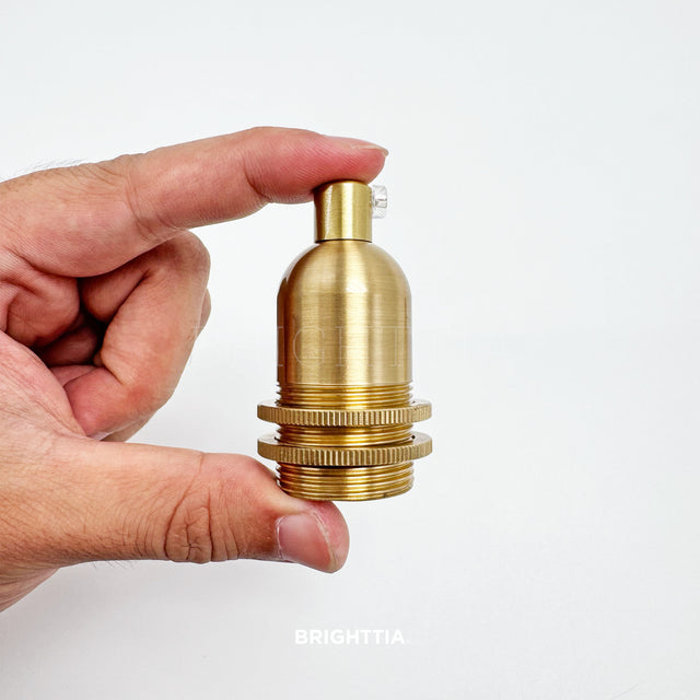 UNO Shade-Ready E12 Socket - Brass
