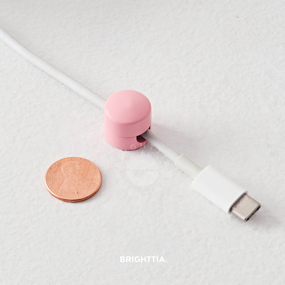 Cord Organizer Buttons - Light Pink 2PK
