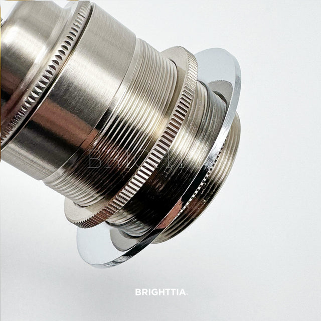 Chrome Shade Ring Extender Disc For Threaded Sockets - 60/40ID