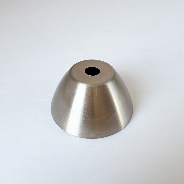 Curved Cap - 60x30mm - Brushed Nickel