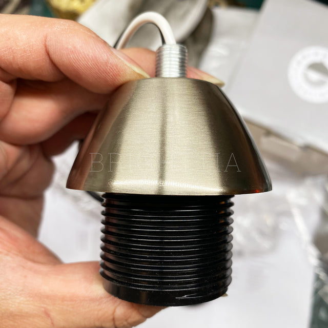 Curved Cap - 60x30mm - Brushed Nickel