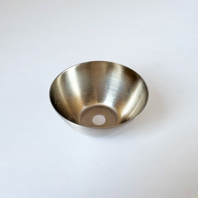 Curved Cap - 60x30mm - Brushed Nickel