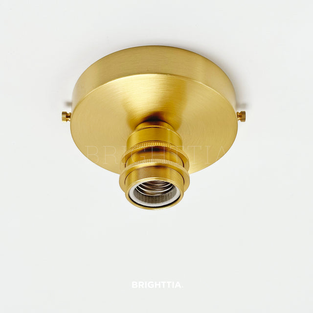 Premium Brass Shade-Ready Surface Mount