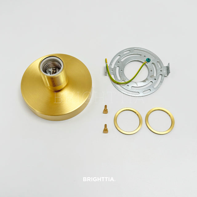 Premium Brass Shade-Ready Surface Mount