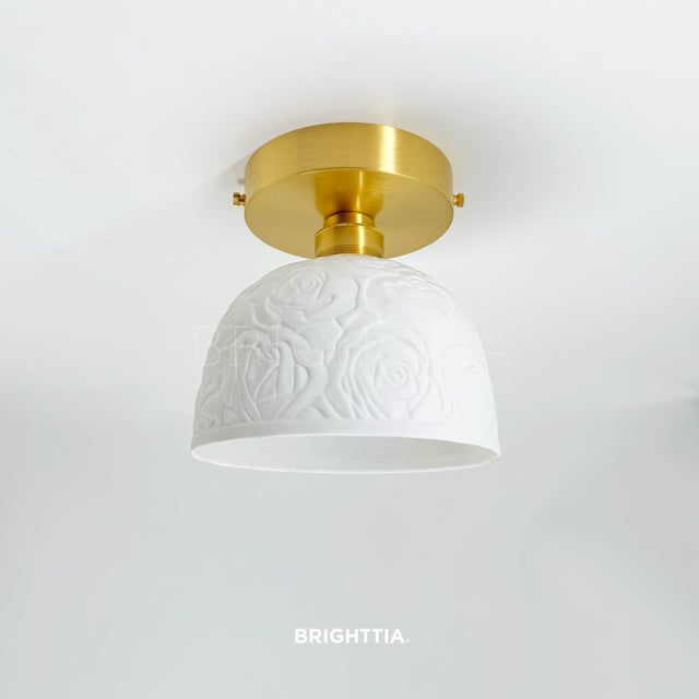 Premium Brass Shade-Ready Surface Mount