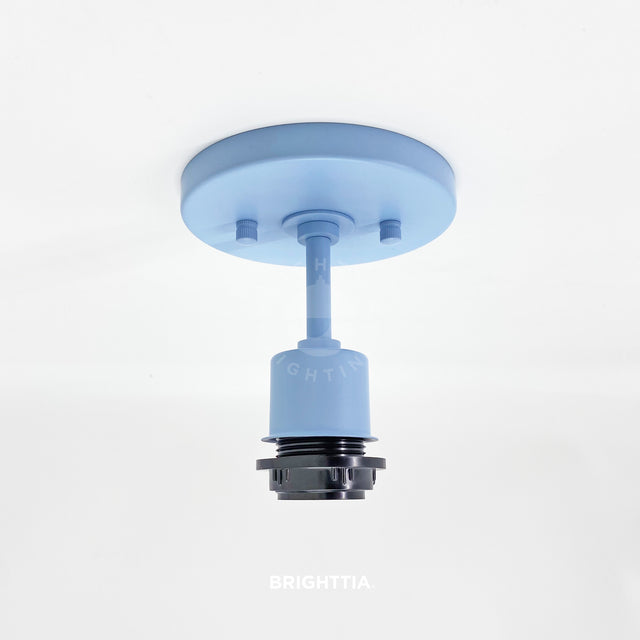 Brooklyn Shade-Ready Ceiling Lamp - Light Blue