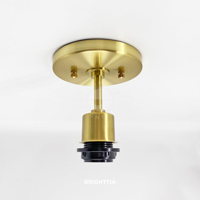 Brooklyn Shade-Ready Ceiling Lamp - Brushed Gold