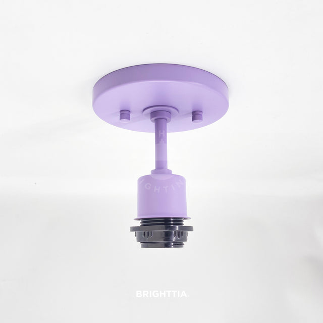 Brooklyn Shade-Ready Ceiling Lamp - Light Purple