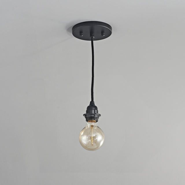 Portable Shade Ready Hardwire Pendant - Black