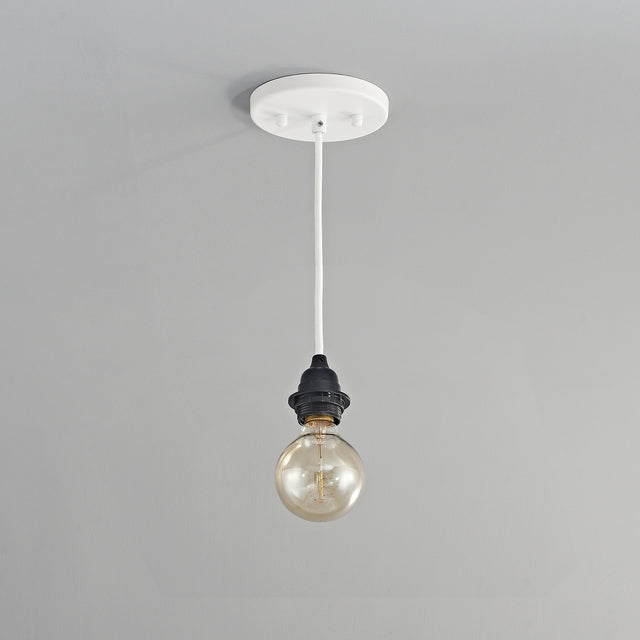 Shade Ready 1-Light Pendant - White