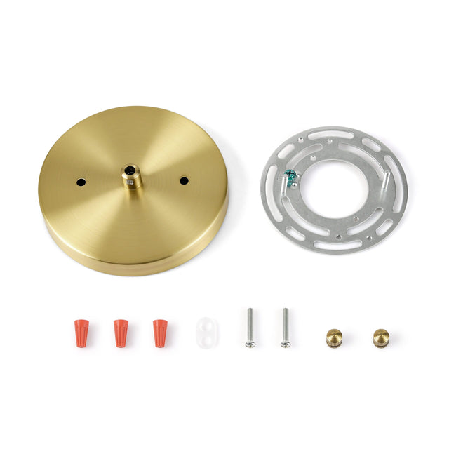 5in Modern 1-Port Canopy Kit - Brushed Gold