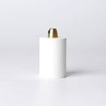 BA-L101W-White Fitting Cup Socket With Brass Cord Grip