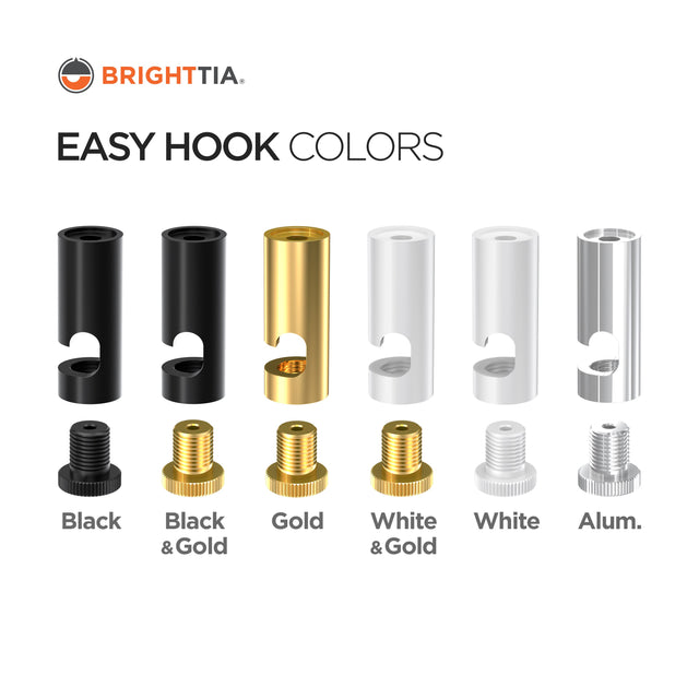 Easy Ceiling Hook - Black/Gold