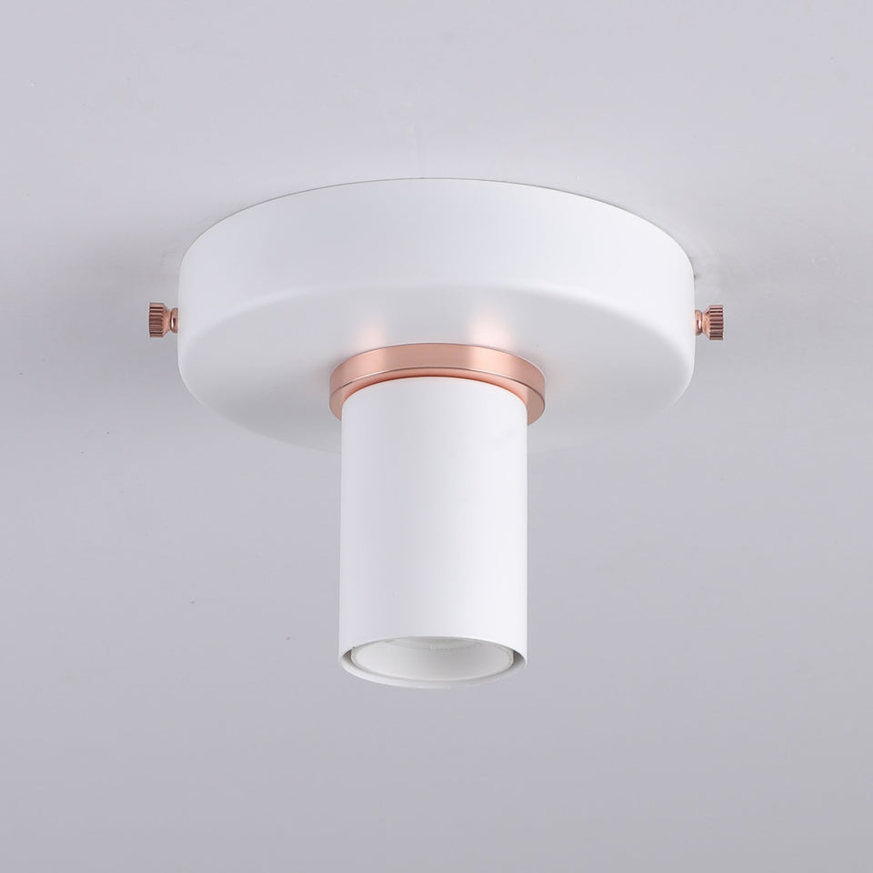 Simple Ring Surface Mount Light - White/Rose Gold