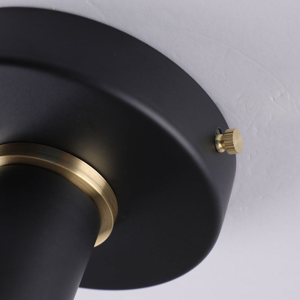 Simple Ring Surface Mount Light - Black/Gold