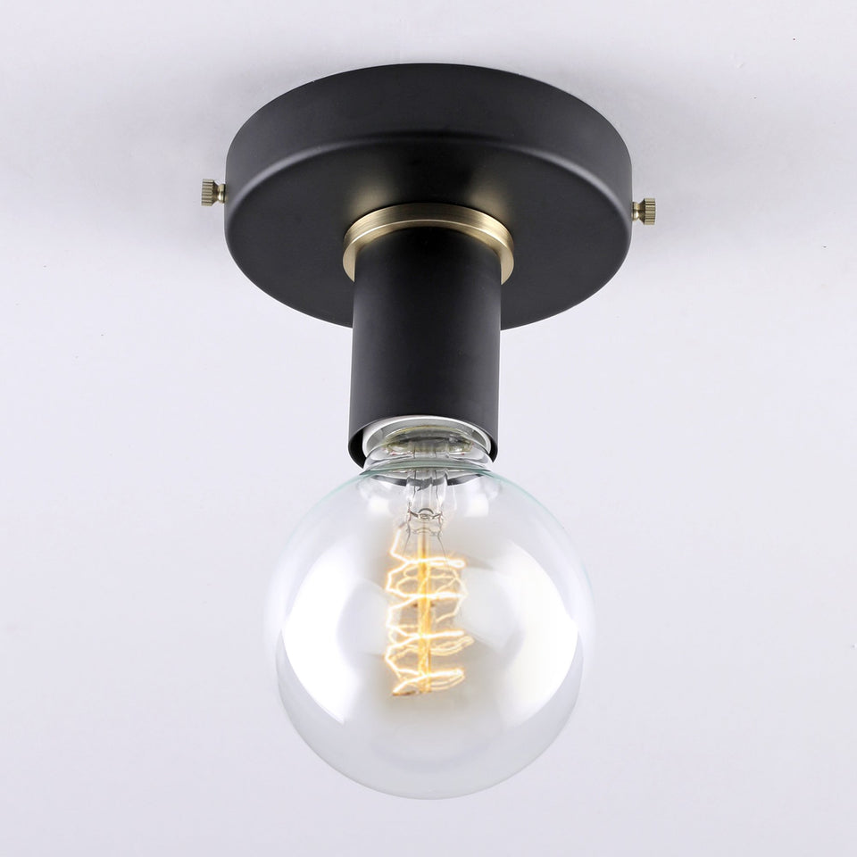Simple Ring Surface Mount Light - Black/Gold