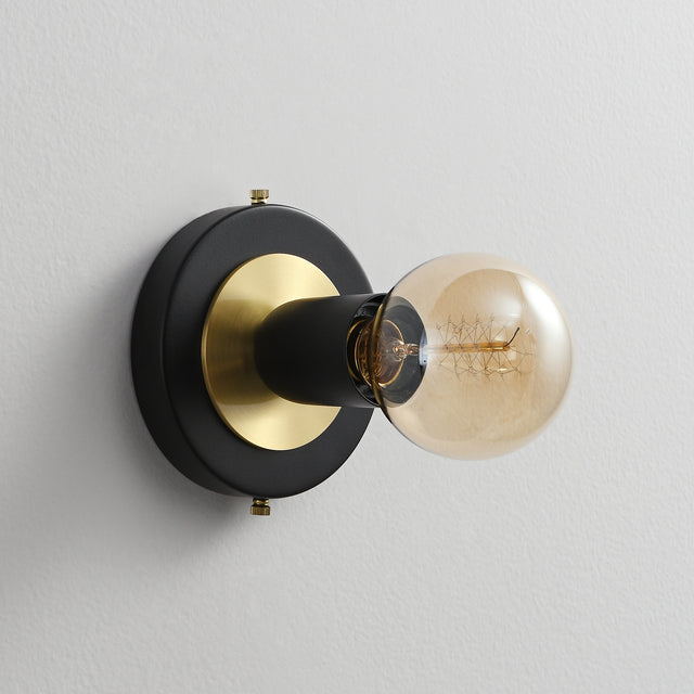 Luna Surface Mount Light - Black/Gold