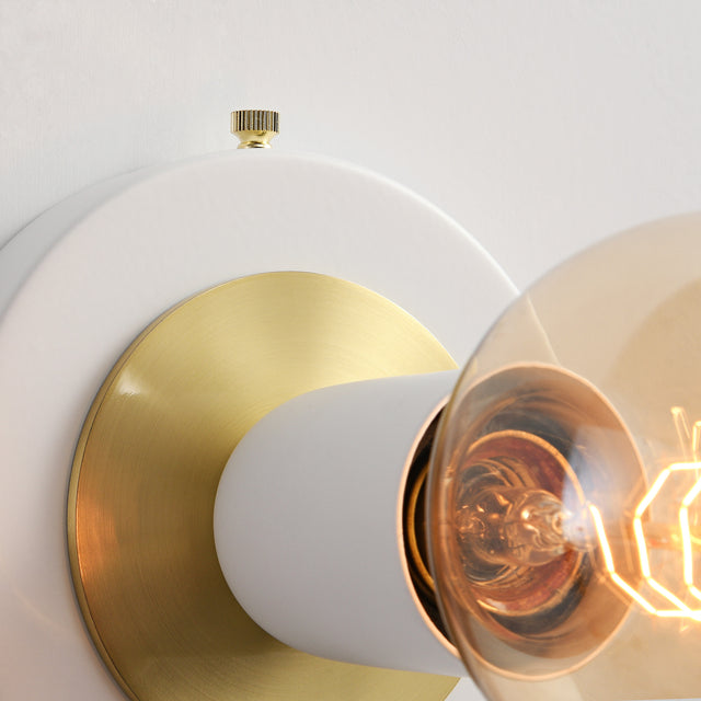 Luna Surface Mount Light - White/Gold