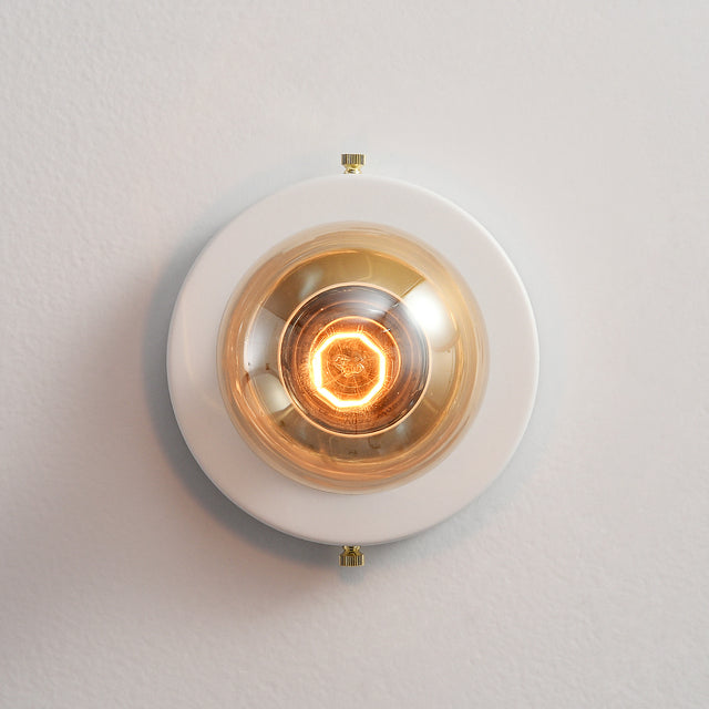 Luna Surface Mount Light - White/Gold