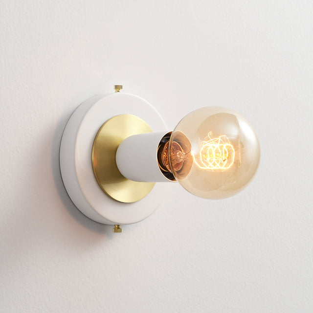 Luna Surface Mount Light - White/Gold