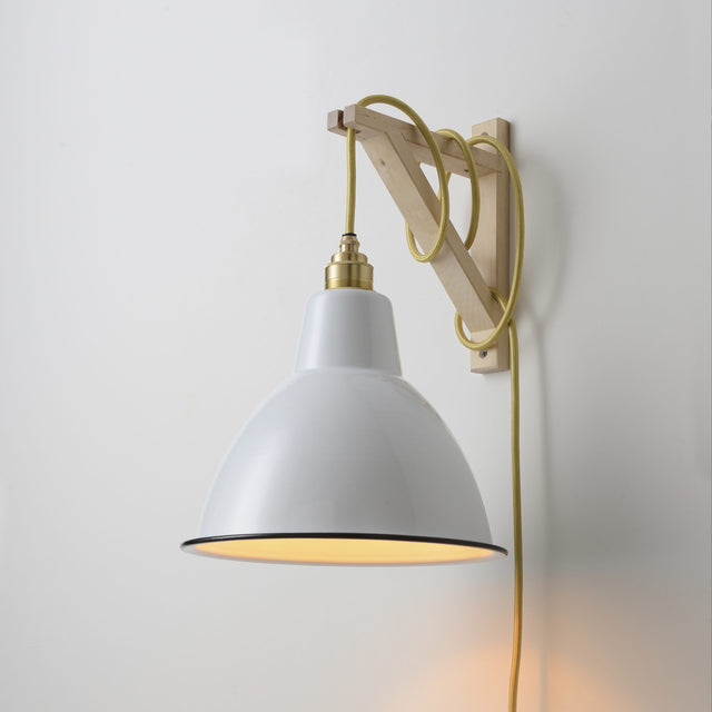 Premium Brass Shade Ready Plug-In Pendant - Brass