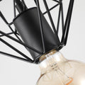 BP0017-1CP-Black-Industrial Swag Plug-In Pendant Light with Diamond Wire Cage