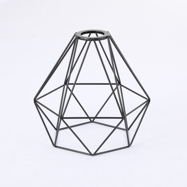 Geometric Diamond Cage Shade - Black