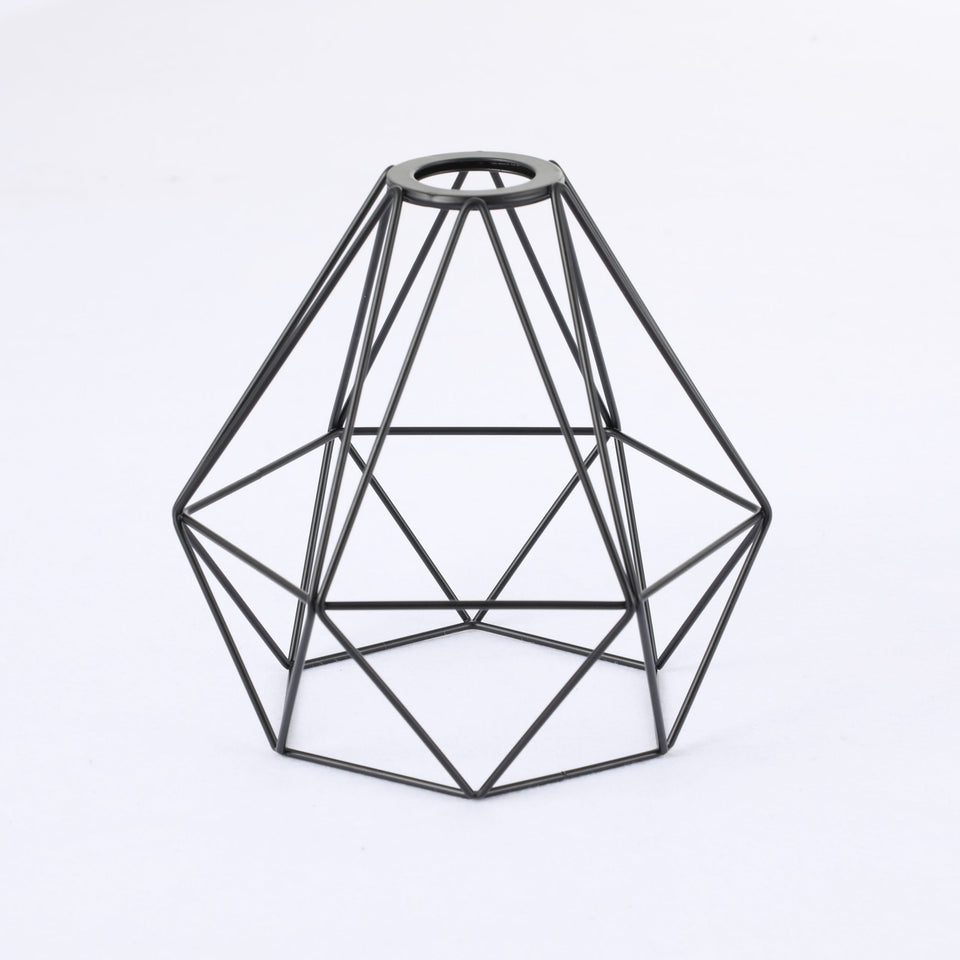 Geometric Diamond Cage Shade - Black