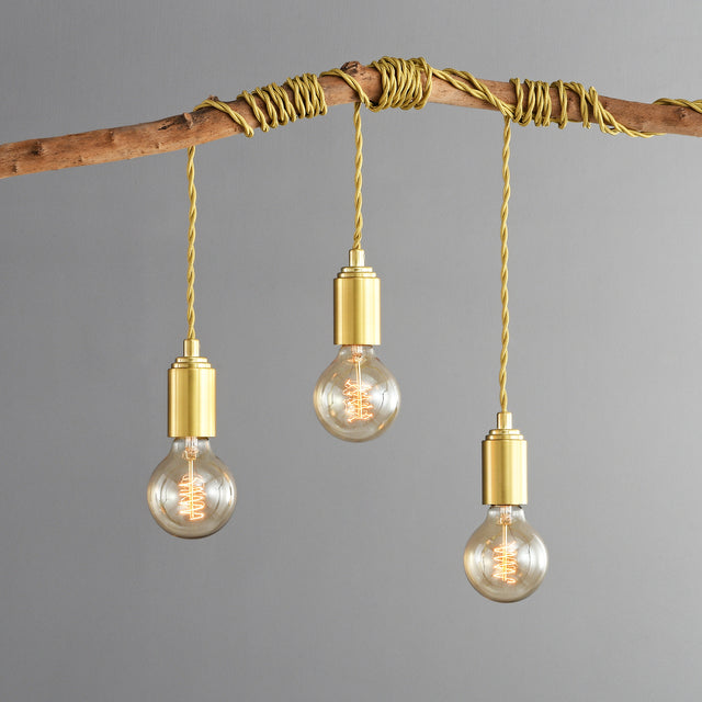 Step Up Plug-In Pendant - Brushed Gold