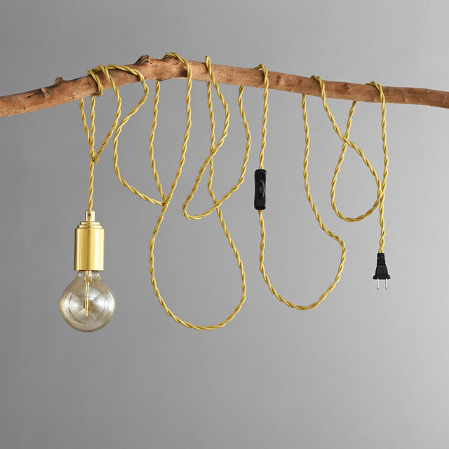 Step Up Plug-In Pendant - Brushed Gold