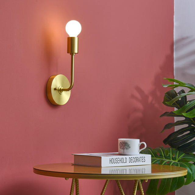 Slim 1-Light Wall Sconce - Brushed Gold