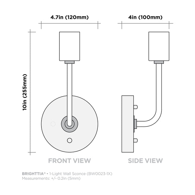 Slim 1-Light Wall Sconce - Brushed Nickel