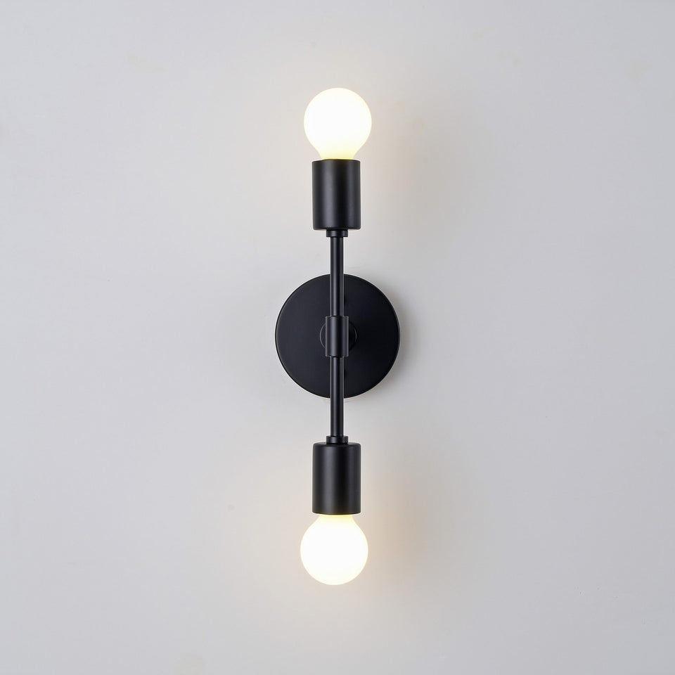 Brooklyn 2-Light Ceiling Lamp - Black
