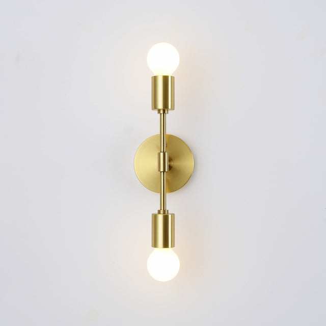 Brooklyn 2-Light Wall Sconce - Brushed Gold