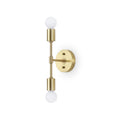 BW0023-2G: Brushed Gold 2-light wall sconce