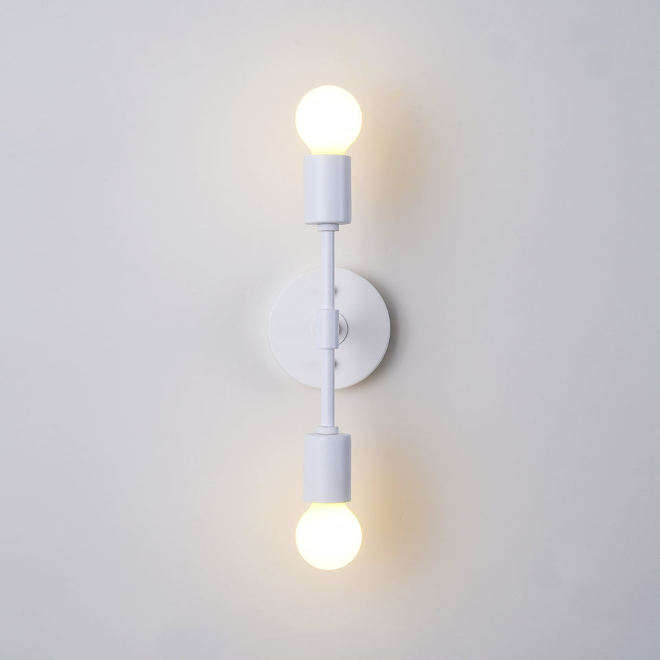 Brooklyn 2-Light Ceiling Lamp - White