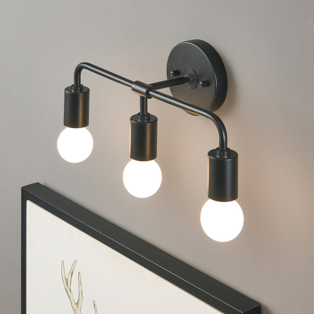 Brooklyn 3-Light Wall Sconce - Black