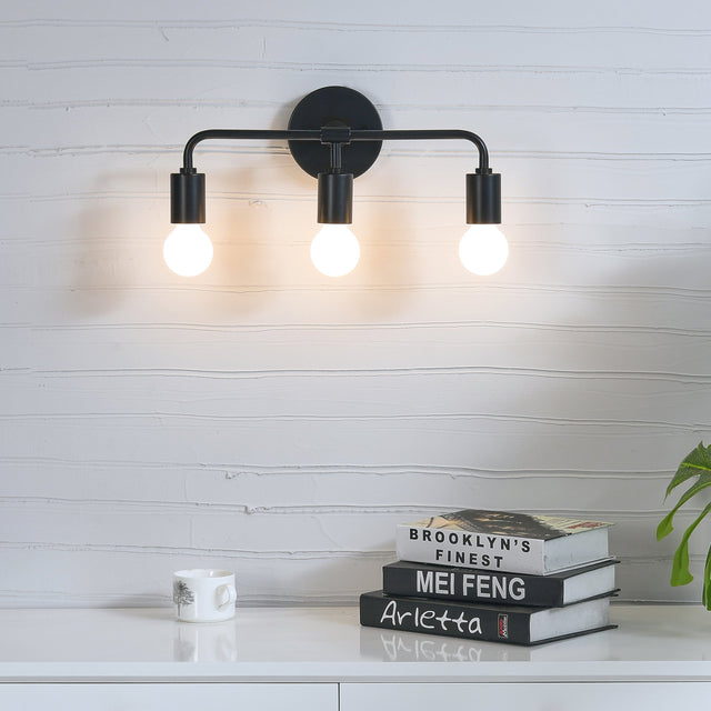 Brooklyn 3-Light Wall Sconce - Black