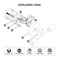 BW0023: 2-Light Wall Sconce Lamp - Exploded View