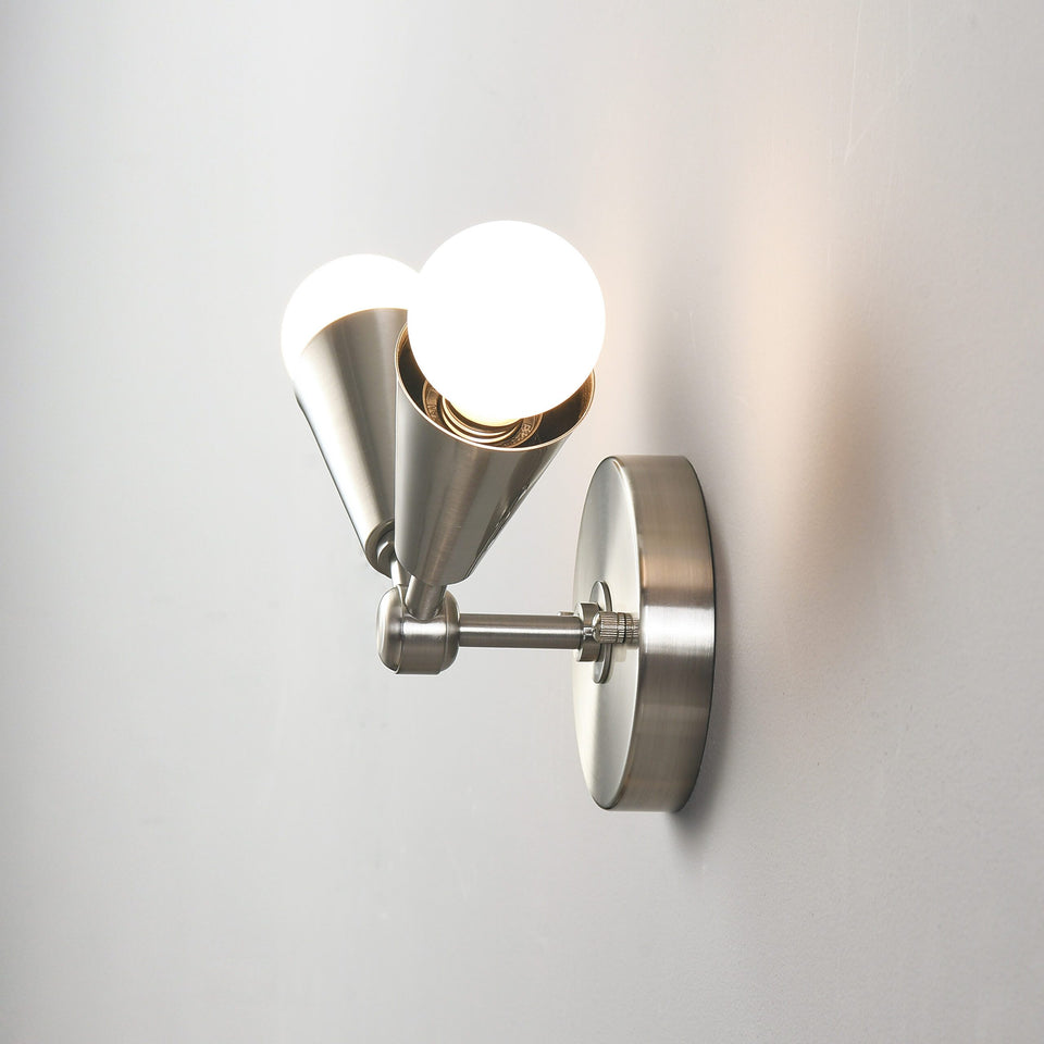 Connie 2-Light Wall Sconce - Brushed Nickel