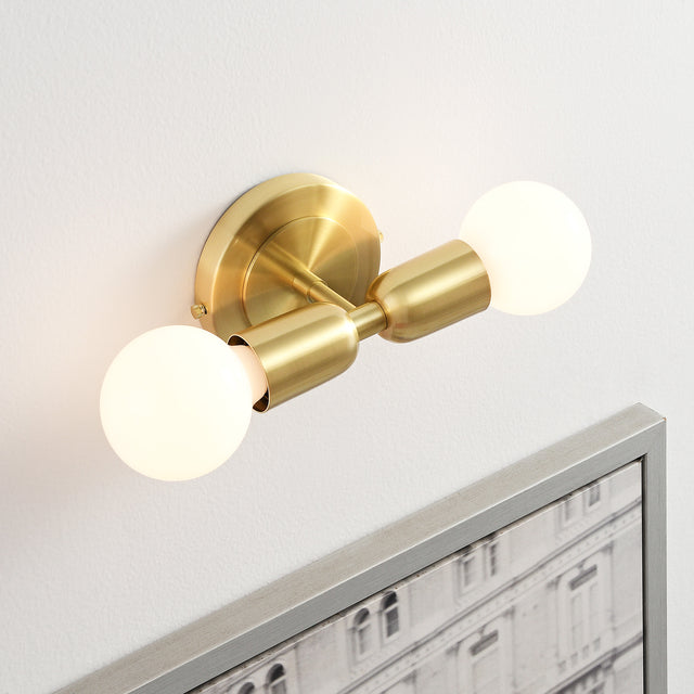 Luna Duo Wall Sconce - Gold