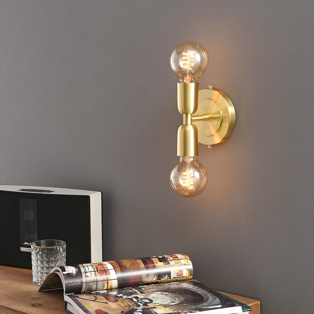 Luna Duo Wall Sconce - Gold