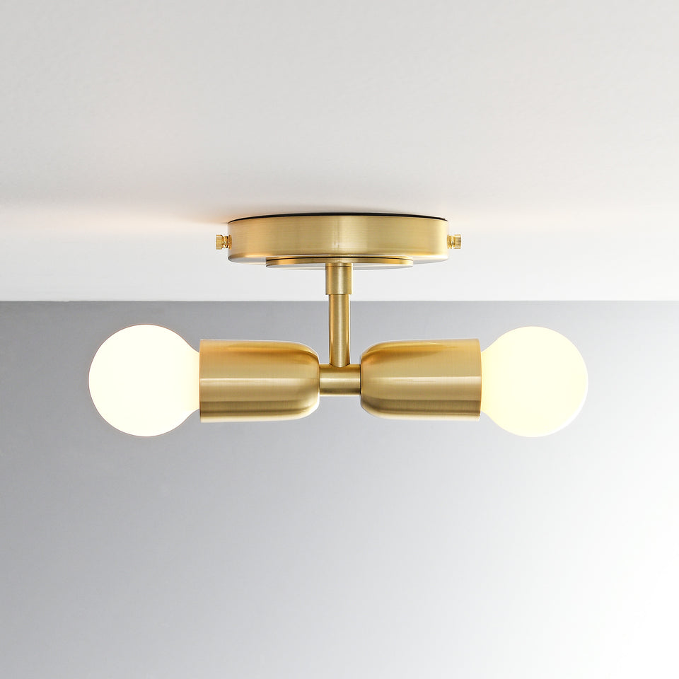 Luna Duo Wall Sconce - Gold