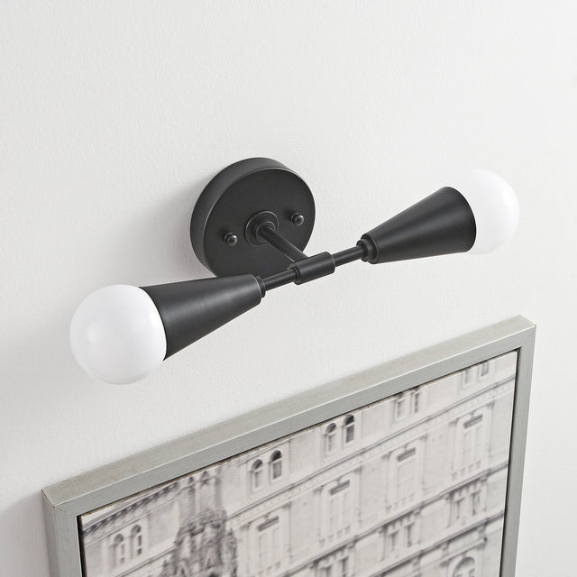 Vicky 2-Light Wall Sconce - Black