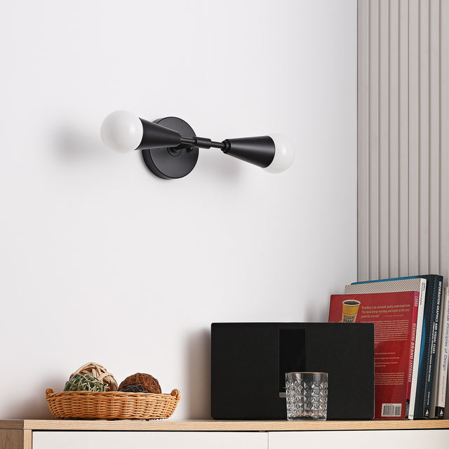 Vicky 2-Light Wall Sconce - Black