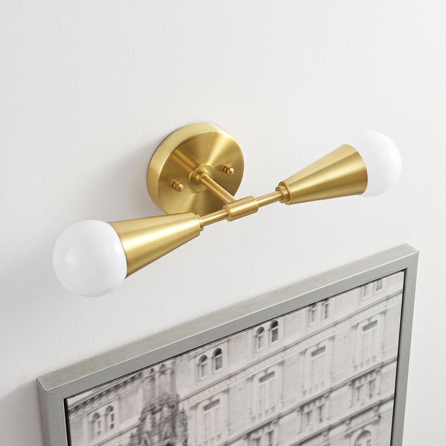 Vicky 2-Light Wall Sconce - Brushed Gold