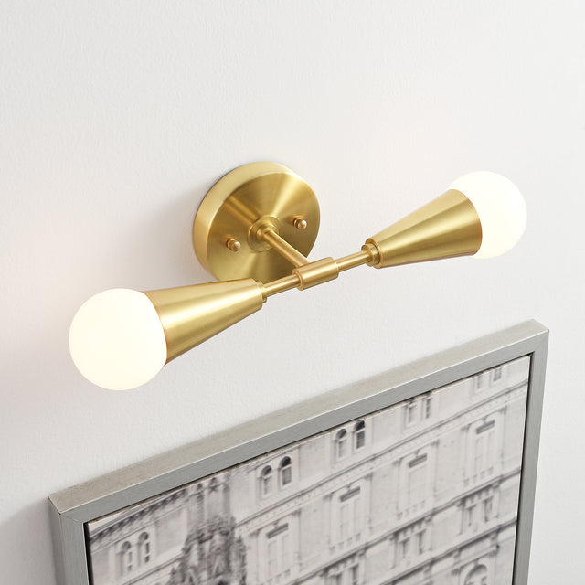 Vicky 2-Light Wall Sconce - Brushed Gold