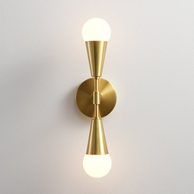 Vicky 2-Light Wall Sconce - Brushed Gold