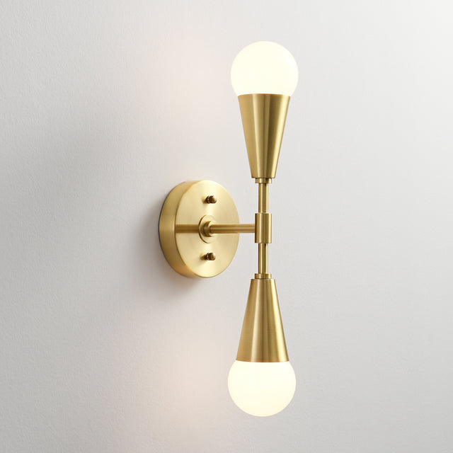 Vicky 2-Light Wall Sconce - Brushed Gold